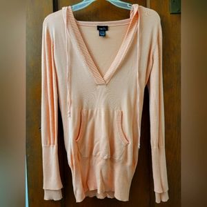 Womens hooded drawstring Sweater